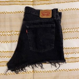 Levi’s 501 shorts, black, size 31